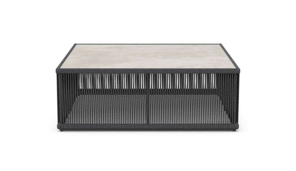 Malta Square Coffee Table Pebble - Albarium Dekton Top Coffee Tables Azzurro Living