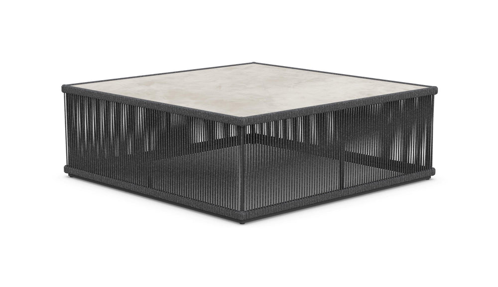 Malta Square Coffee Table Pebble - Albarium Dekton Top Coffee Tables Azzurro Living