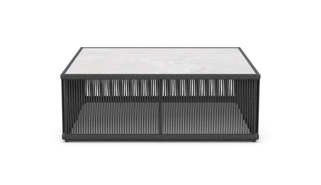 Malta Square Coffee Table Pebble - Helena Dekton Top Coffee Tables Azzurro Living