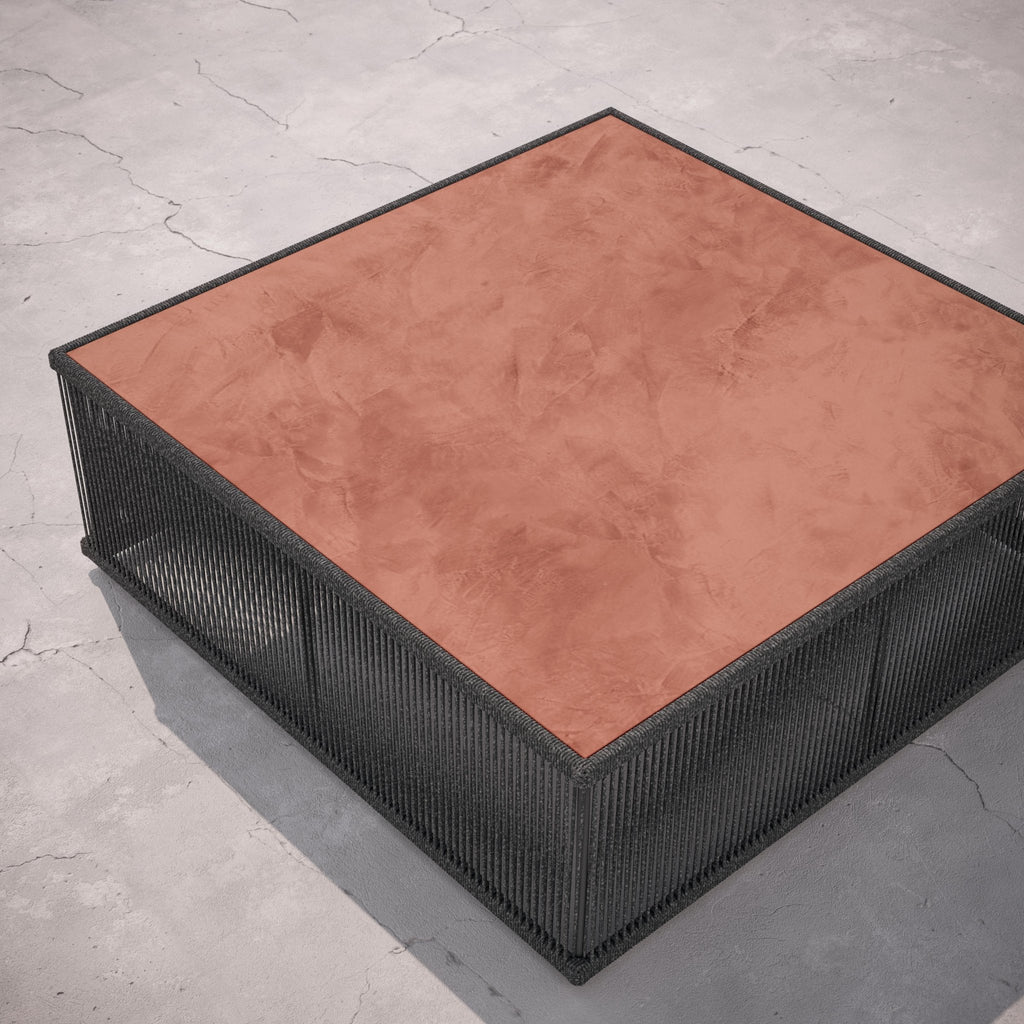 Malta Square Coffee Table Pebble - Umber Dekton Top Coffee Tables Azzurro Living