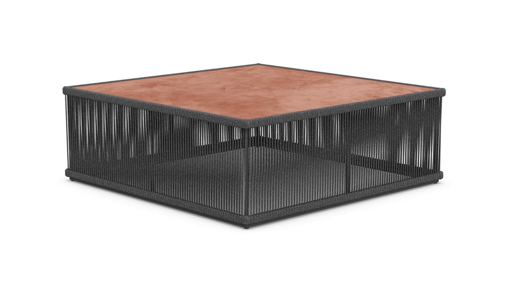 Malta Square Coffee Table Pebble - Umber Dekton Top Coffee Tables Azzurro Living