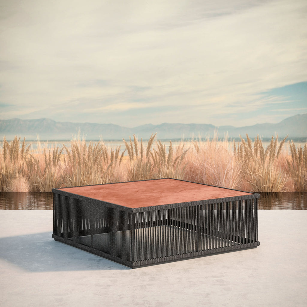 Malta Square Coffee Table Pebble - Umber Dekton Top Coffee Tables Azzurro Living