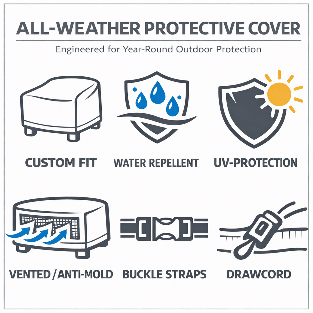 Outdoor Cover Amalfi 3 Seat Sofa - Azzurro LivingAzzurro Living