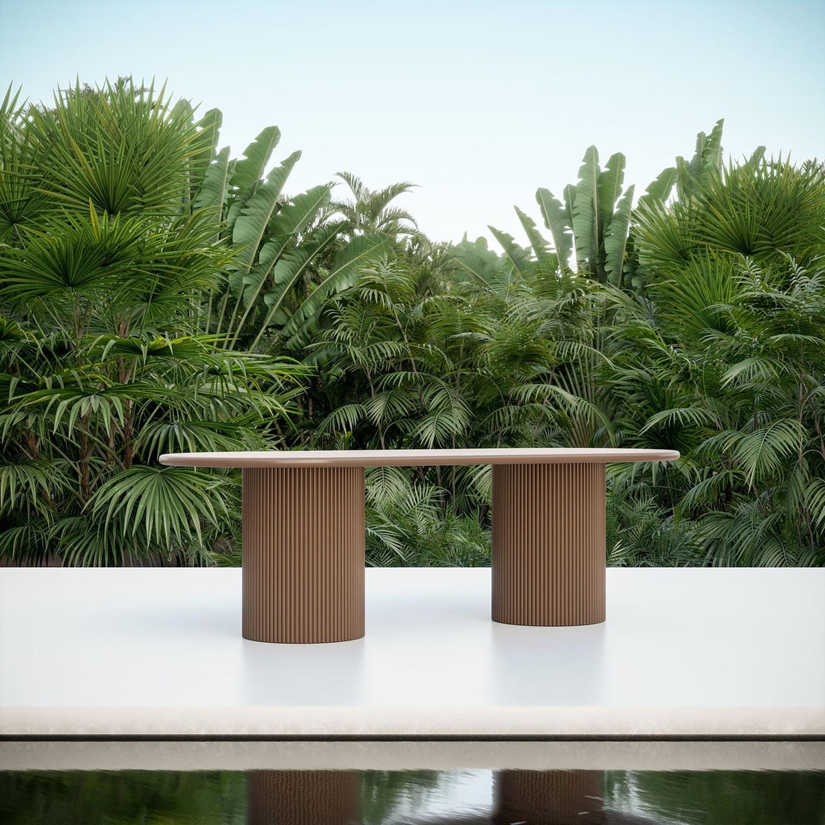 Palma | 96" Dining Table - Bronze Dining Tables Azzurro Living