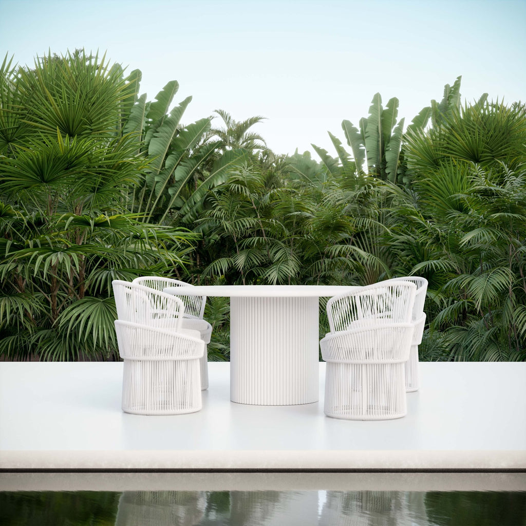 Palma | Swivel Dining Chair - White Mist Dining Chairs Azzurro Living