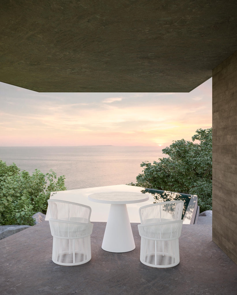 Palma | Swivel Dining Chair - White Mist Dining Chairs Azzurro Living