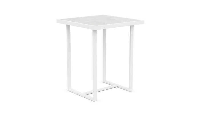 Pavia | 35" Bar Table - White - Dekton Top