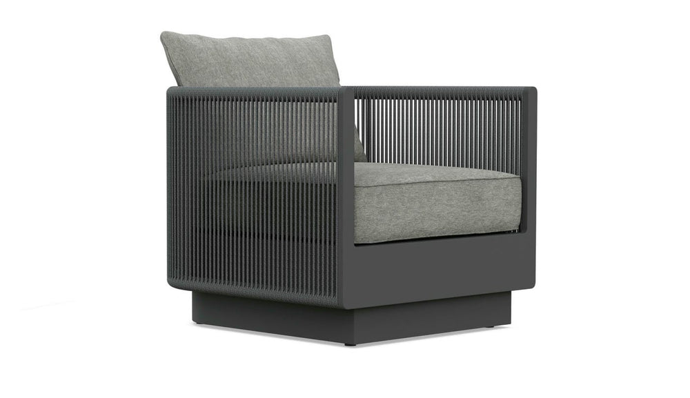 Porto | Swivel Club Chair - Charcoal Club Chairs - Swivel Azzurro Living