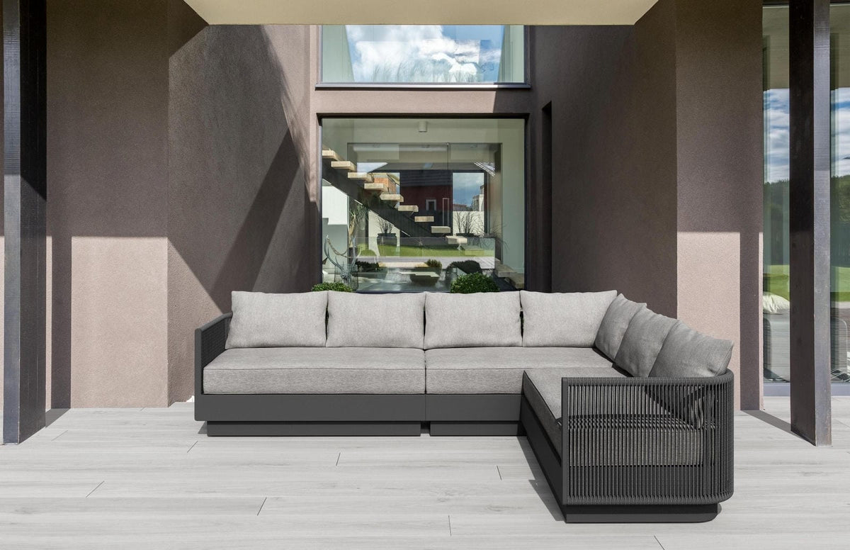 Porto Sectional Sofa - Charcoal Sectionals Azzurro Living