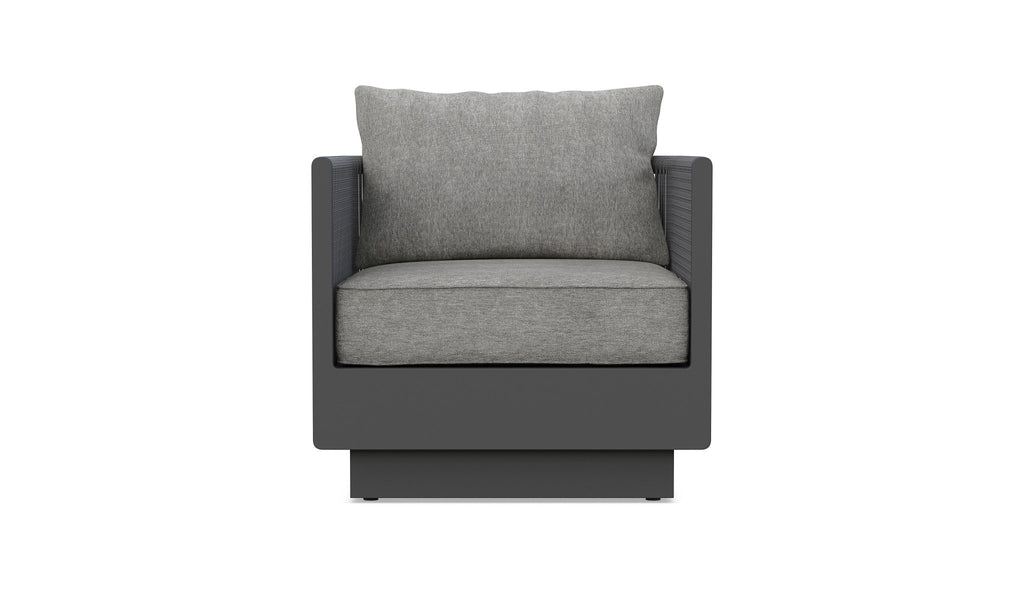 Porto | Swivel Club Chair - Charcoal Club Chairs - Swivel Azzurro Living