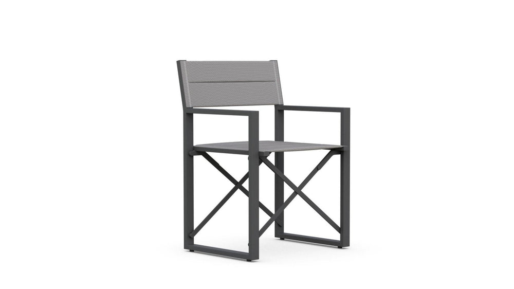 Amalfi | Directors Chair x4 - Charcoal Club Chairs Azzurro Living
