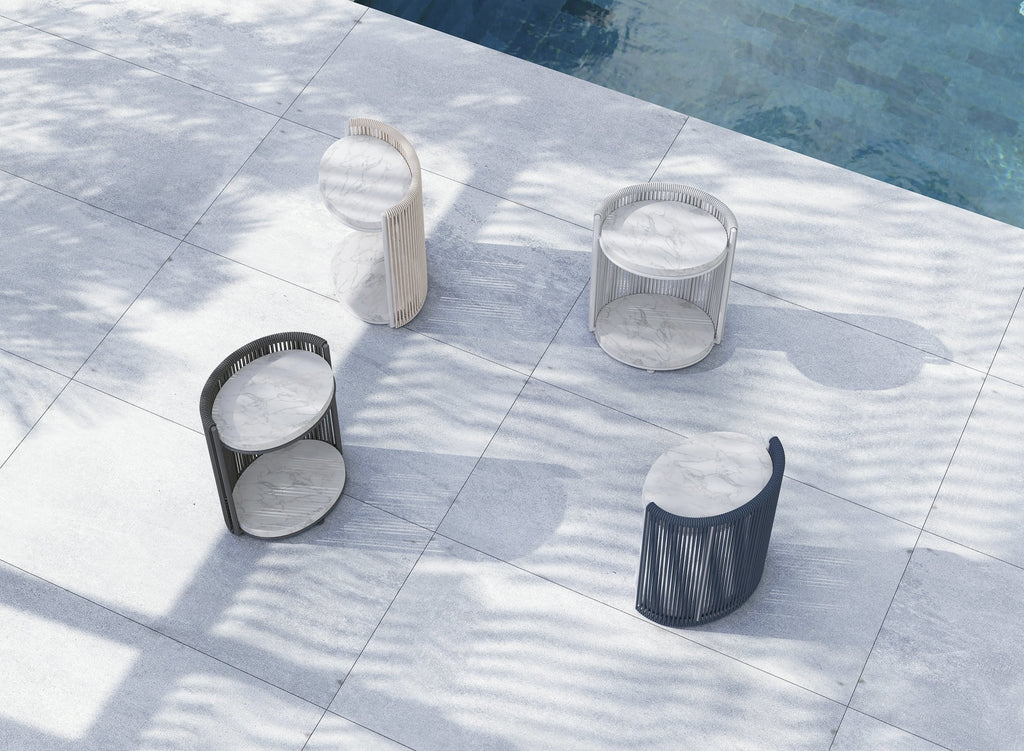 Brighton | SideTable - Deep Royal. Marble Side Tables Azzurro Living