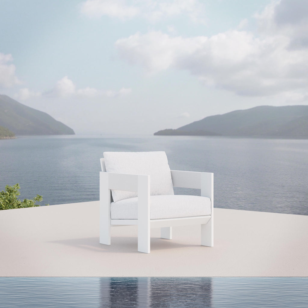 Mykonos | Club Chair - White - Azzurro Living