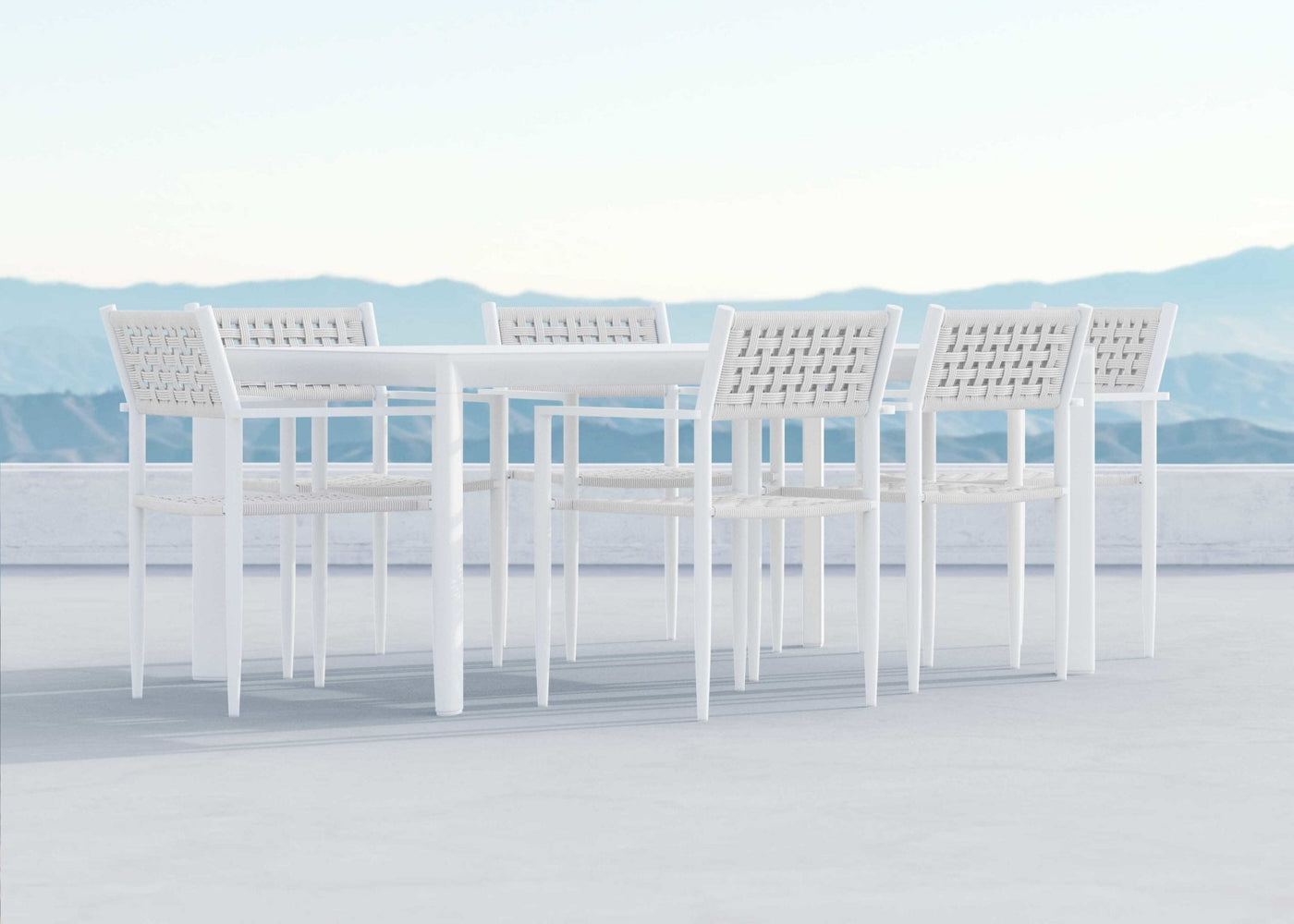 Naples | Dining Chair x4 - White Dining Chairs Azzurro Living