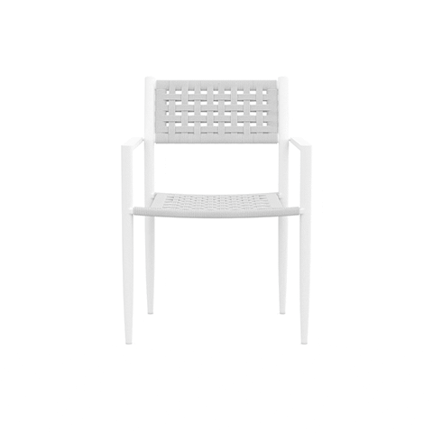 Naples | Dining Chair x4 - White Dining Azzurro Living