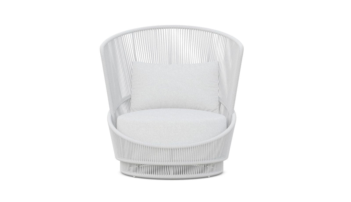 Palma | Swivel Club Chair - White Mist Club Chairs - Swivel Azzurro Living