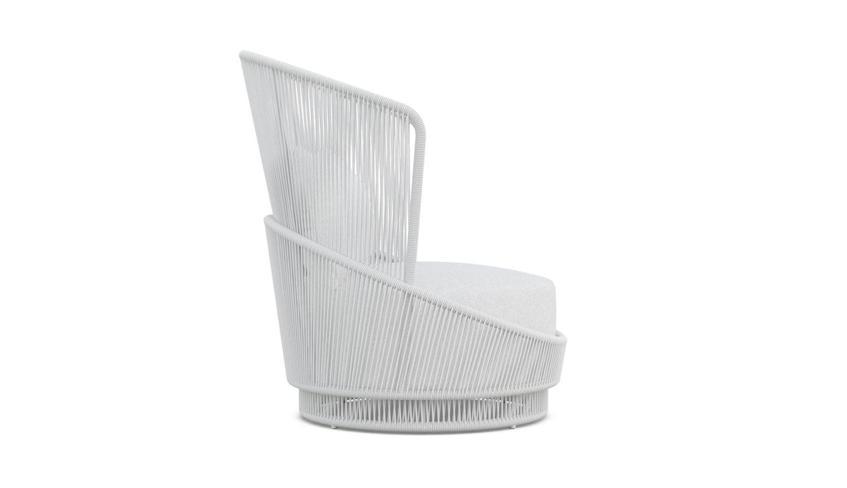 Palma | Swivel Club Chair - White Mist Club Chairs - Swivel Azzurro Living