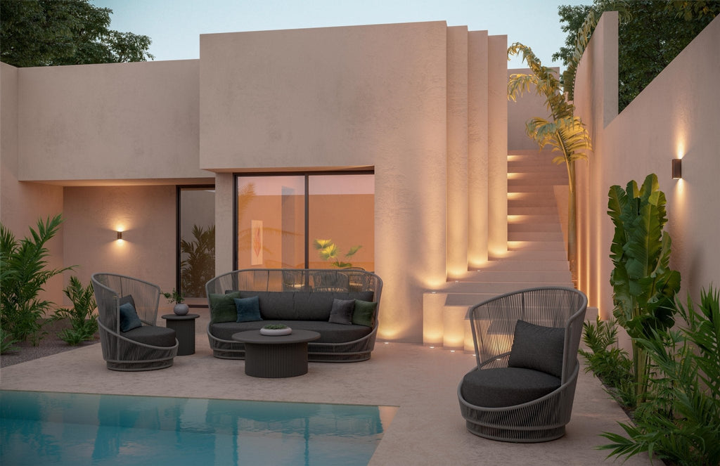 Palma | Side Table - Charcoal Home & Garden Azzurro Living