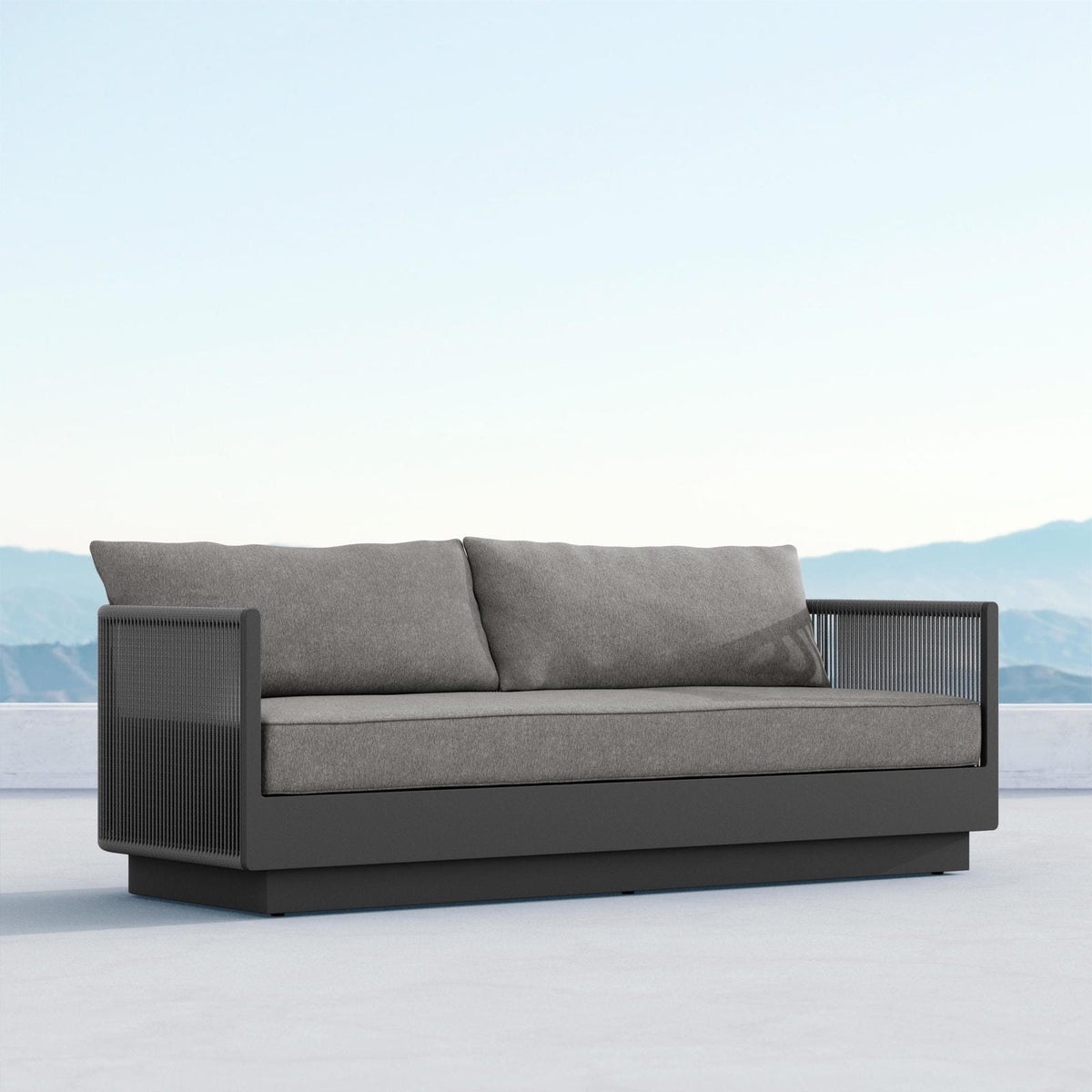 Porto | 3 Seat Sofa - Charcoal Sofas / Loveseats Azzurro Living