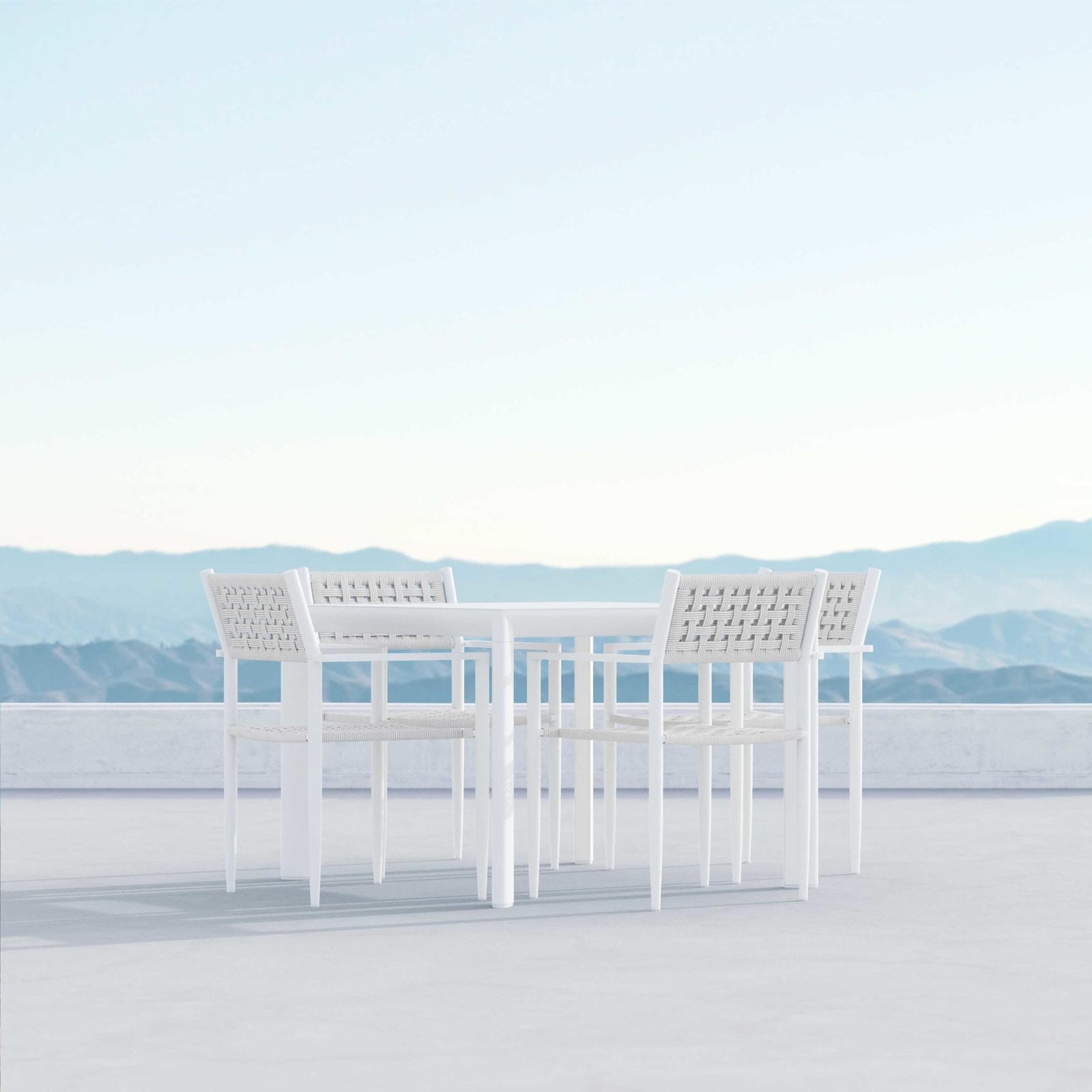 Porto | 43" Dining Table - White Dining Tables Azzurro Living