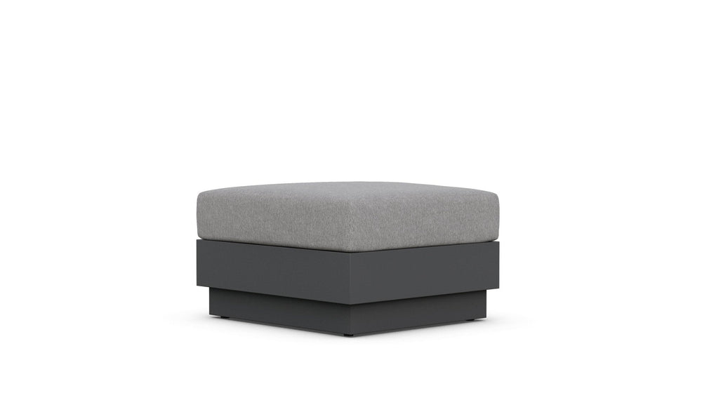 Porto | Ottoman Charcoal Ottoman Azzurro Living