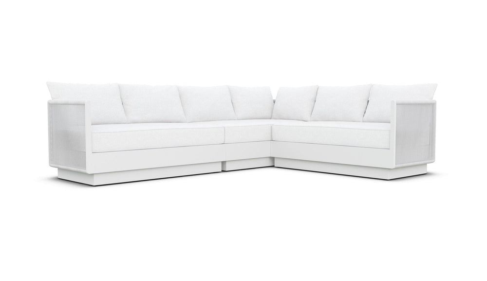 Porto Sectional - White - Build Your Own Sectionals Azzurro Living