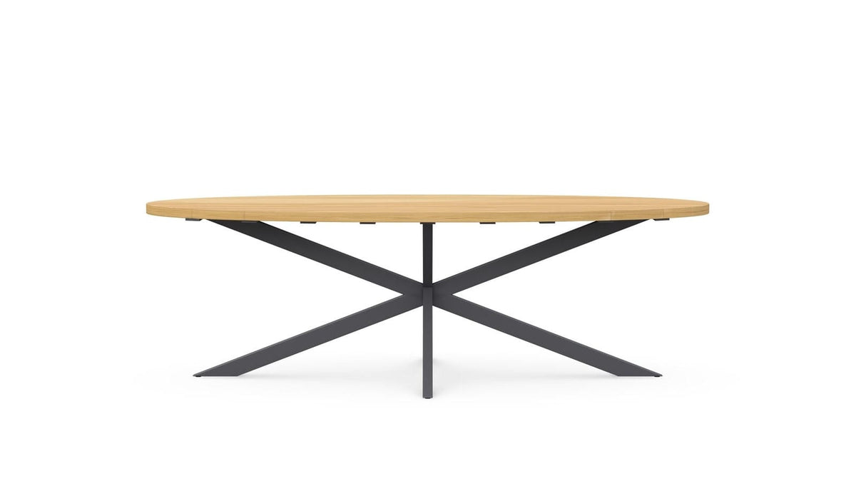 Sicily | 94" Ellipse Teak Dining Table Dining Tables Azzurro Living