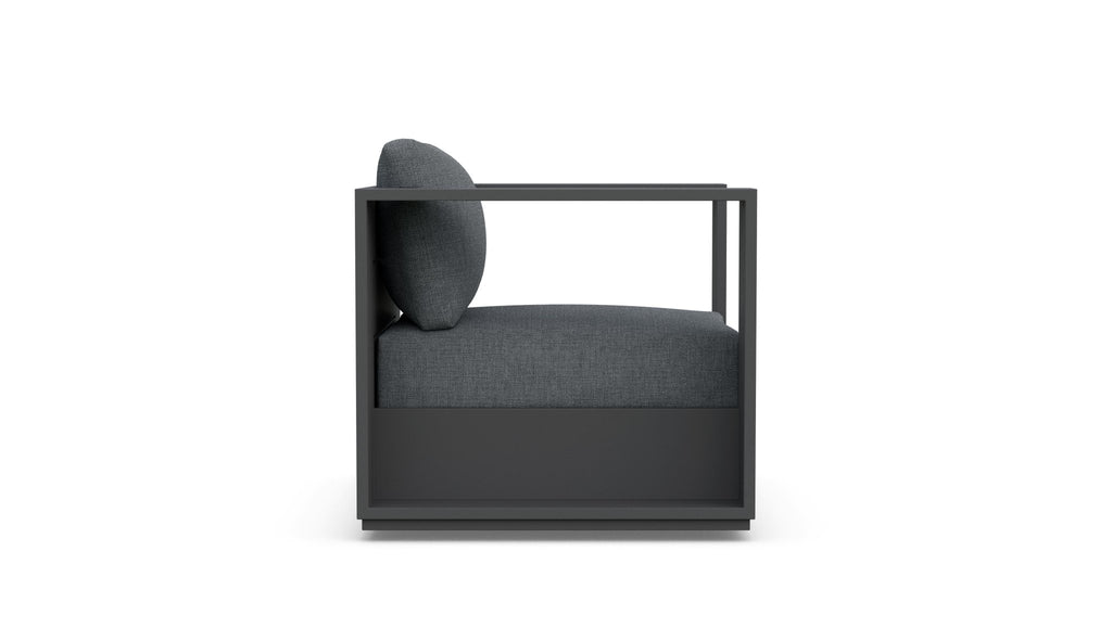 Sydney | Swivel Club Chair - Charcoal Club Chairs - Swivel Azzurro Living