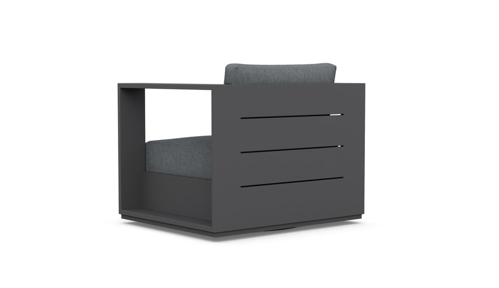 Sydney | Swivel Club Chair - Charcoal Club Chairs - Swivel Azzurro Living