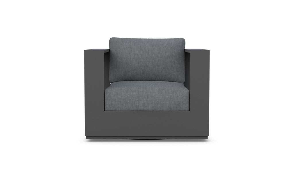 Sydney | Swivel Club Chair - Charcoal Club Chairs - Swivel Azzurro Living