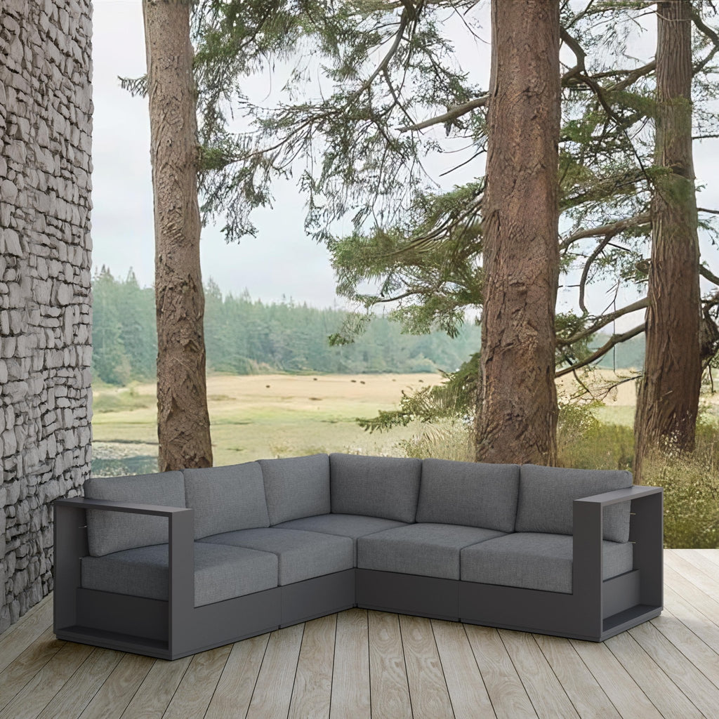 Sydney | Sectional Sofa 5pc - Charcoal Sectionals Azzurro Living